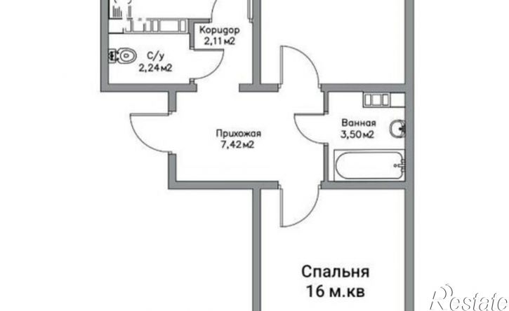 2-комн квартира Транспортная улица, 1/1,  д. 1/1