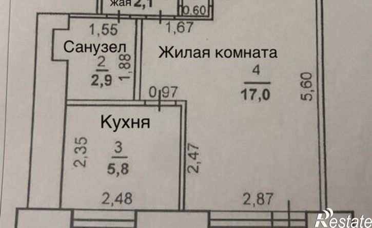 1-комн квартира улица Юркина, 17,  д. 17