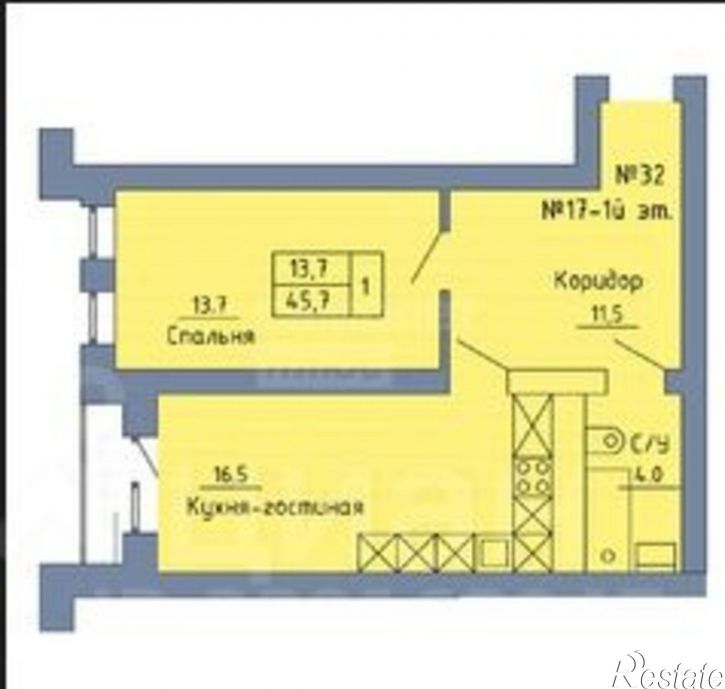 3-комн квартира Станочный пер, 3 А,  д. 3 А,  к. А