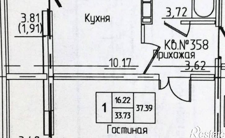 1-комн квартира улица Фронтовиков, 6,  д. 6