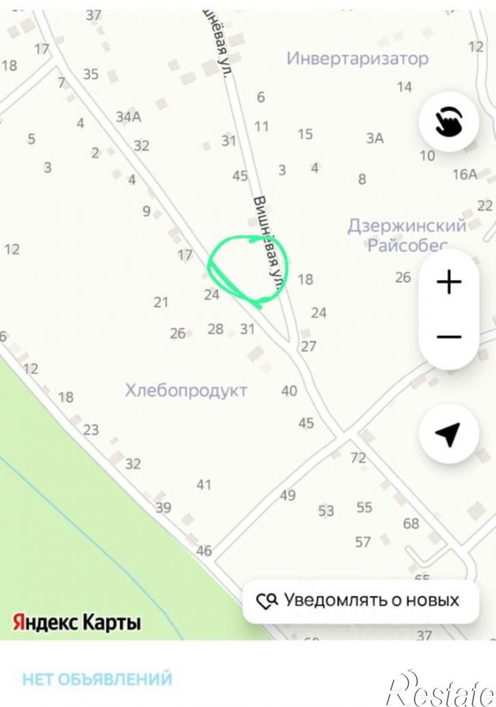 Земельный участок СНТ ПО Мир, квартал Пищевик, 41