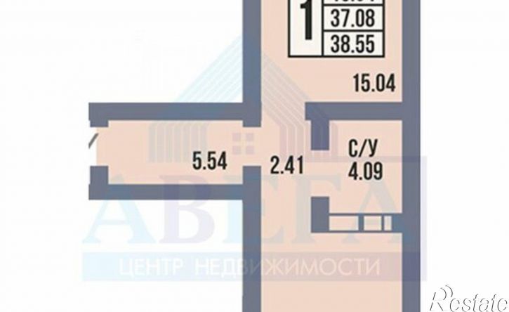 1-комн квартира улица Рокоссовского, 25