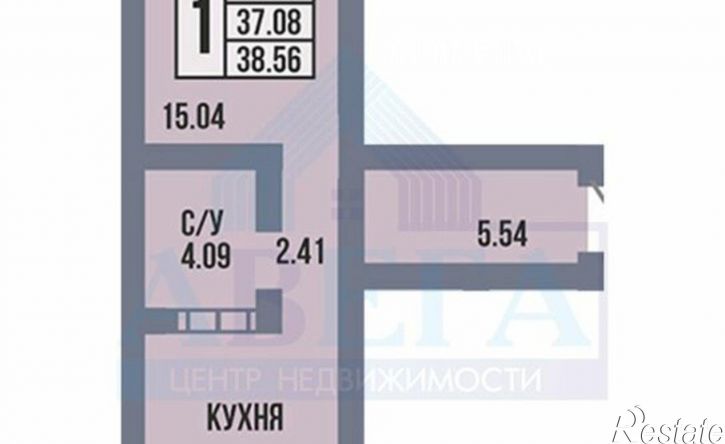 1-комн квартира улица Рокоссовского, 25