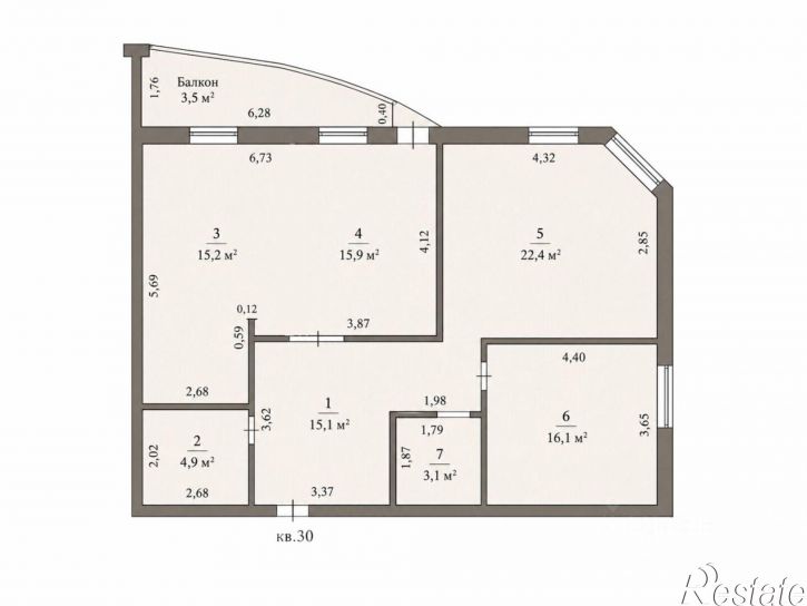 3-комн квартира Салмышская улица, 67,  д. 67