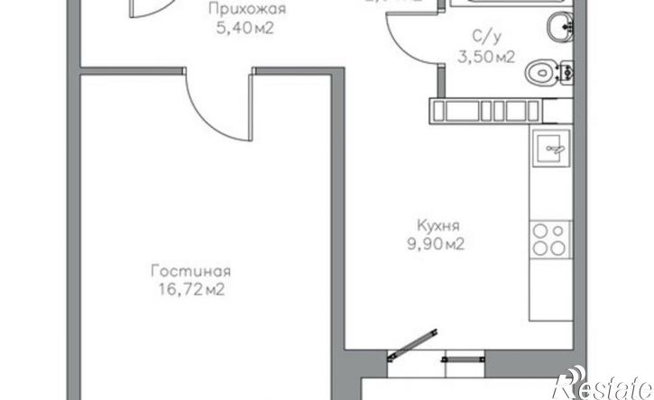 1-комн квартира ул Фронтовиков, 6/1,  д. 6/1