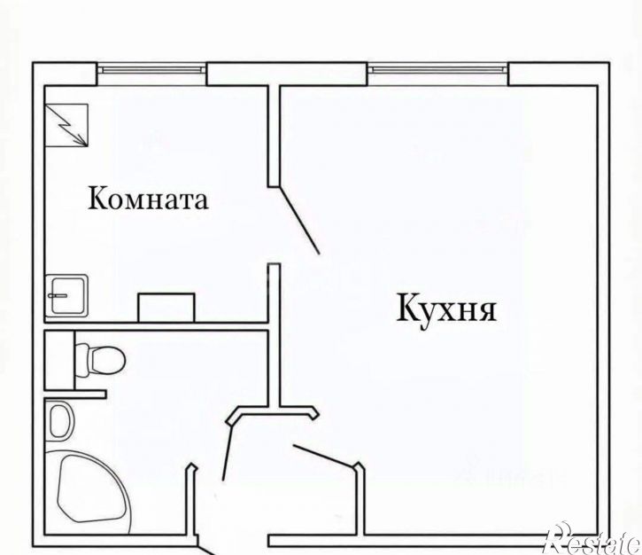 1-комн квартира ул Перовского, 1А,  д. 1А