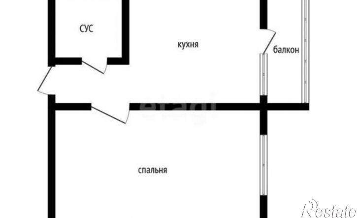 1-комн квартира ул Братьев Хусаиновых, 6,  д. 6