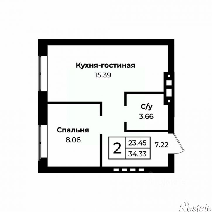 2-комн квартира в новом доме Селивановский пер, 26,  д. 26