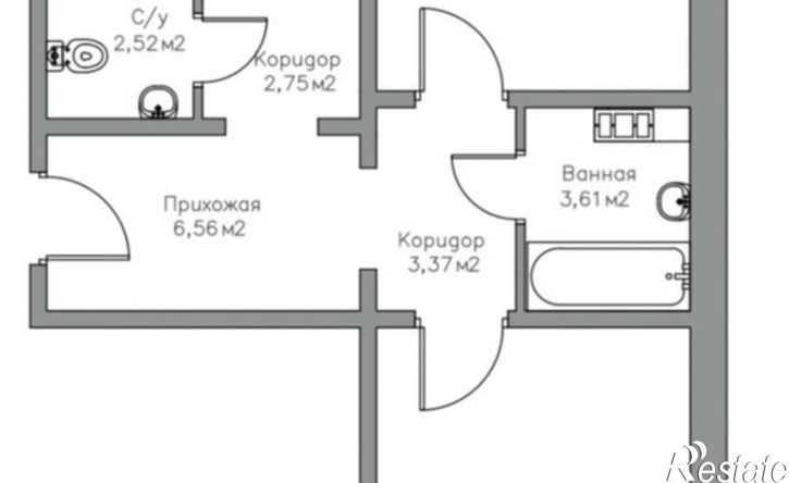 2-комн квартира ул Фронтовиков, 6/1,  д. 6/1