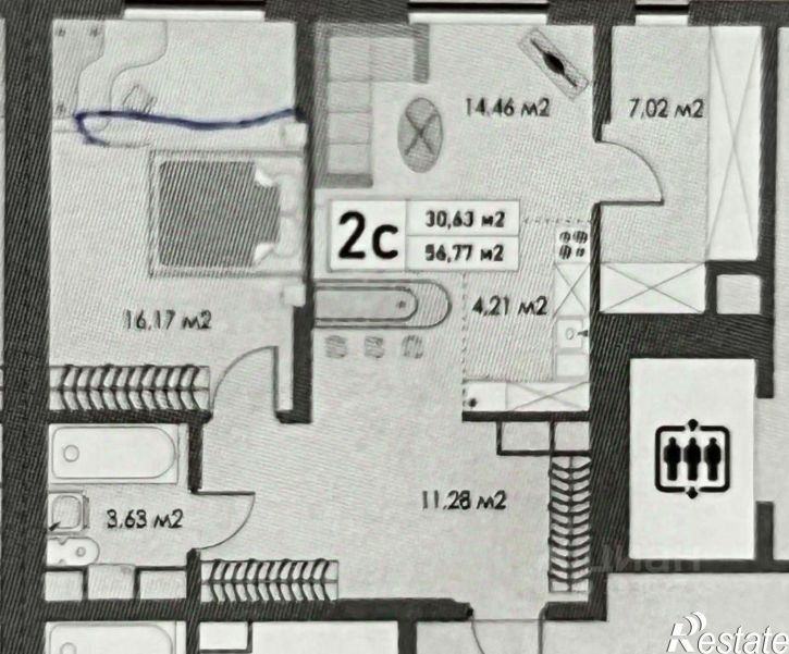 1-комн квартира в новом доме ул Черепановых, 7,  д. 7