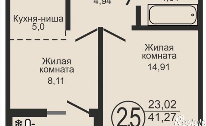 2-комн квартира в новом доме Южный административный округ, Ленинский район