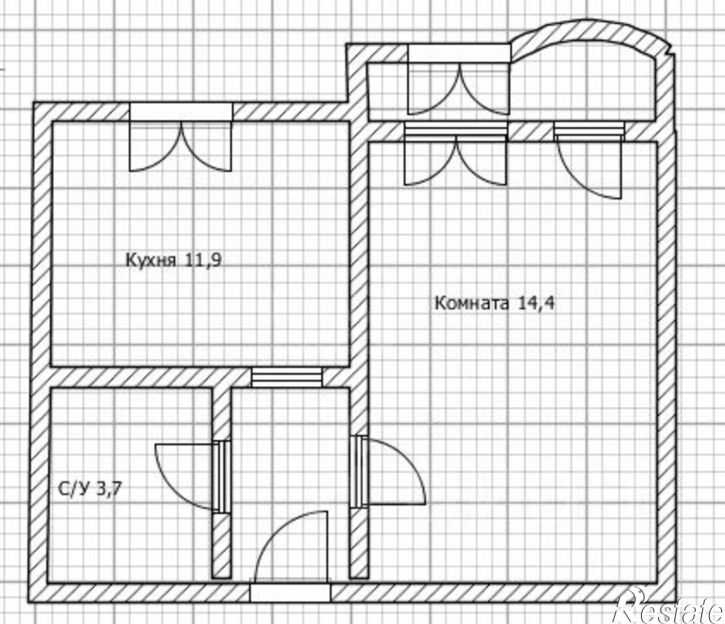 1-комн квартира ул Геннадия Донковцева, 15,  д. 15