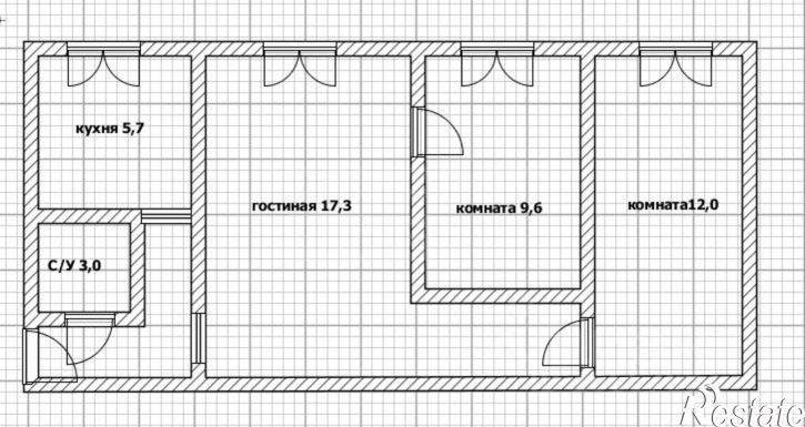 3-комн квартира ул Туркестанская, 12А,  д. 12А