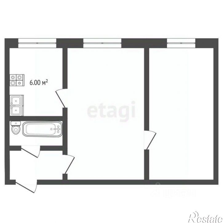 2-комн квартира пр-кт Братьев Коростелевых, 153,  д. 153