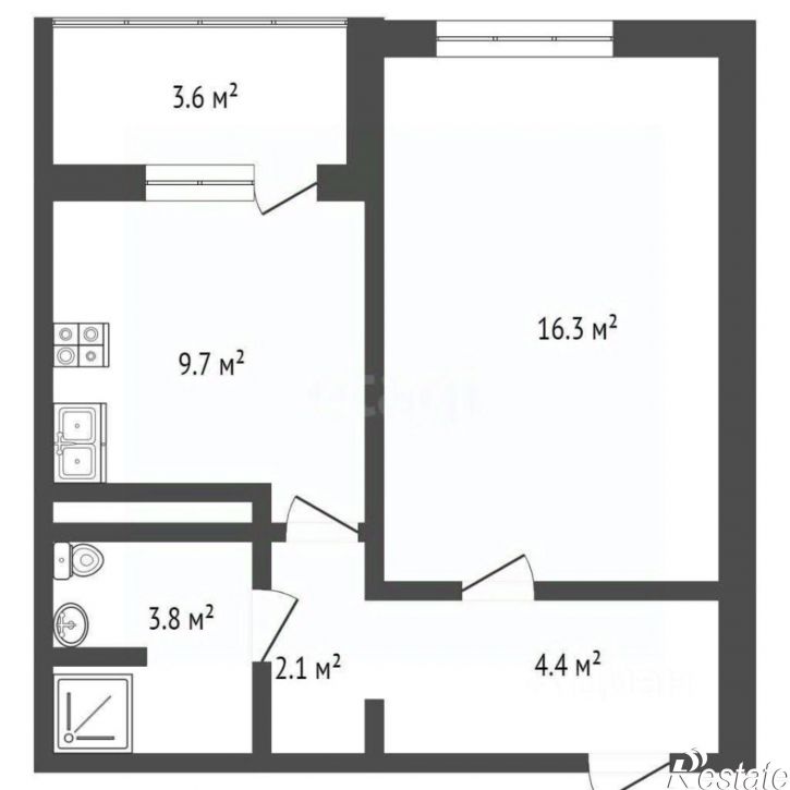 1-комн квартира ул Пролетарская, 288В,  д. 288В