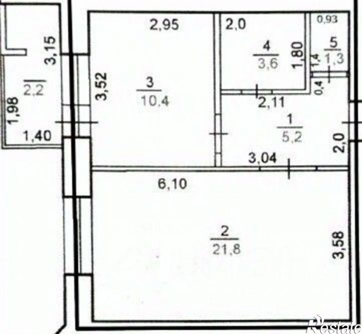 1-комн квартира ул Просторная, 21/2,  д. 21/2