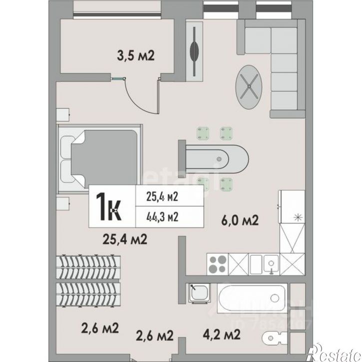 1-комн квартира ул Липовая, 21/4,  д. 21/4