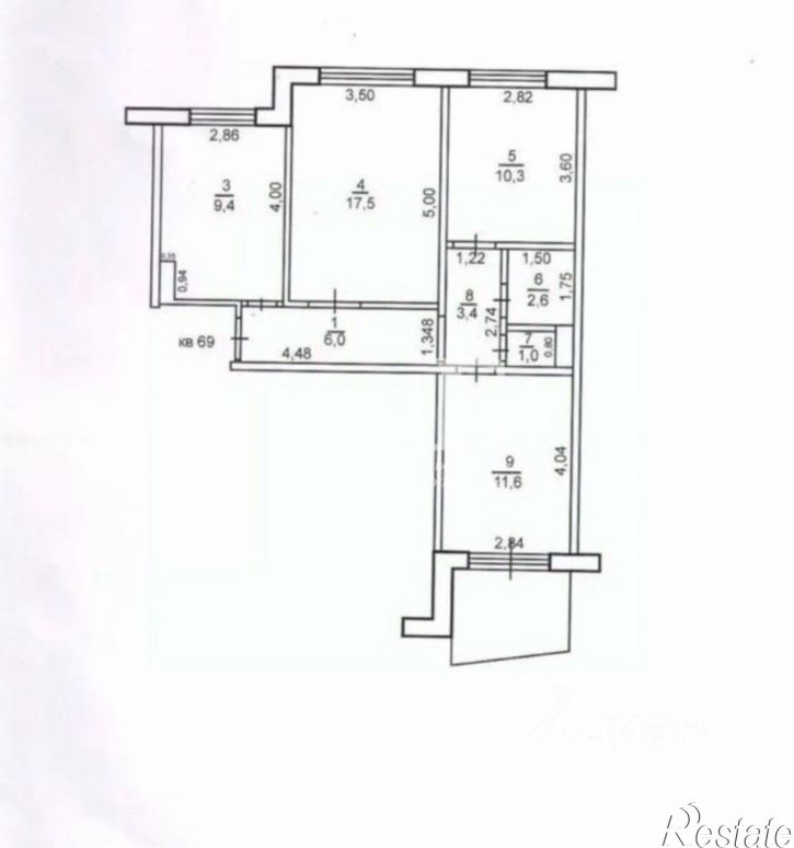 3-комн квартира пр-кт Гагарина, 47/1,  д. 47/1
