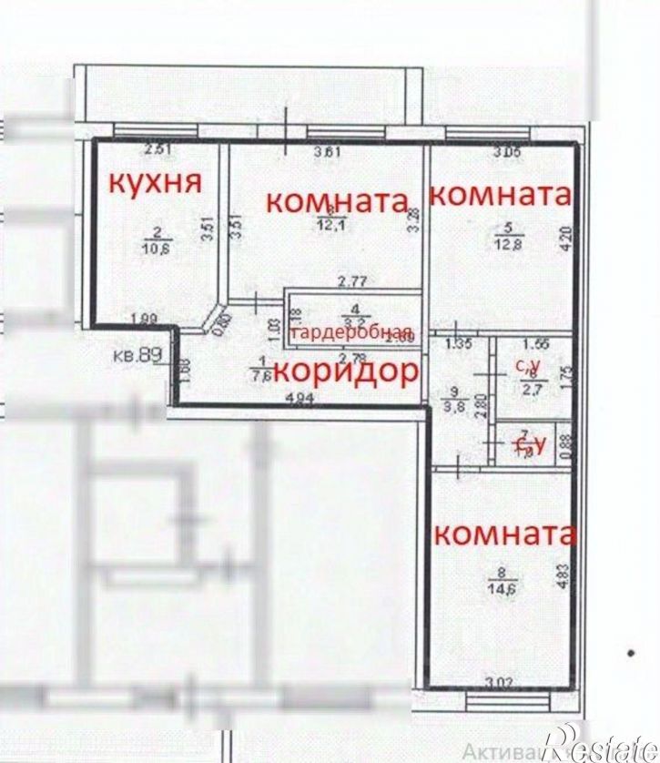 3-комн квартира ул Чкалова, 15/2,  д. 15/2