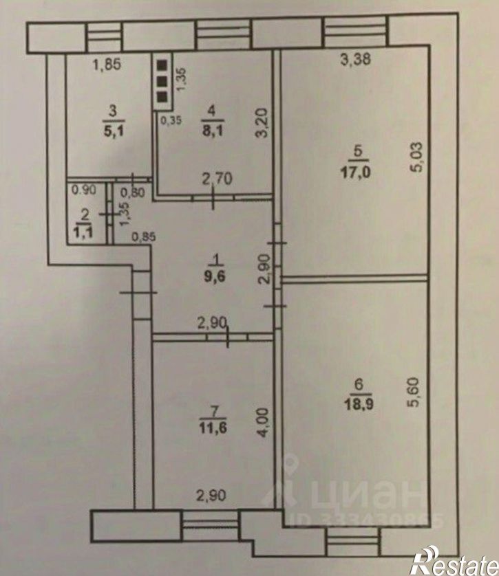 3-комн квартира ул Советская, 11,  д. 11