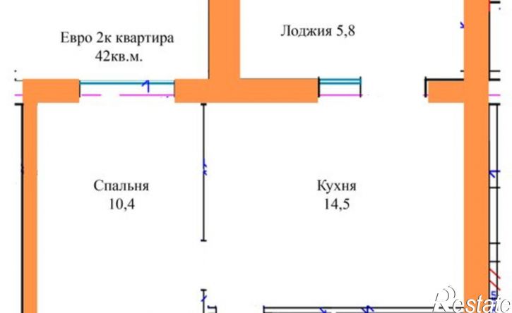 2-комн квартира ул Нахимова, 41,  д. 41