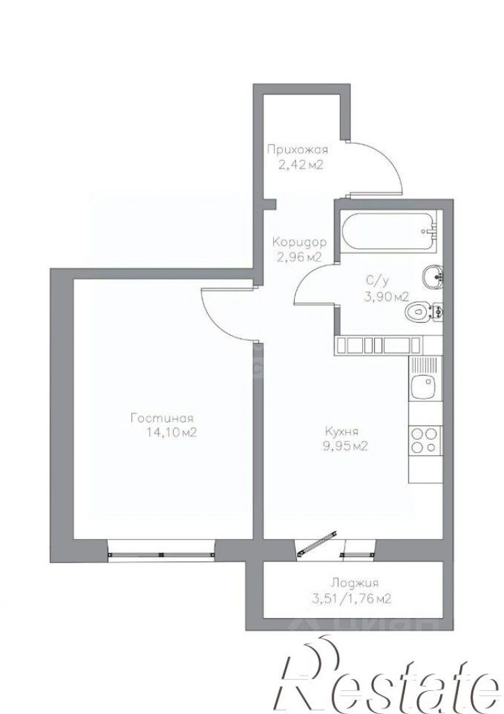 1-комн квартира пр-кт Победы, 149,  д. 149