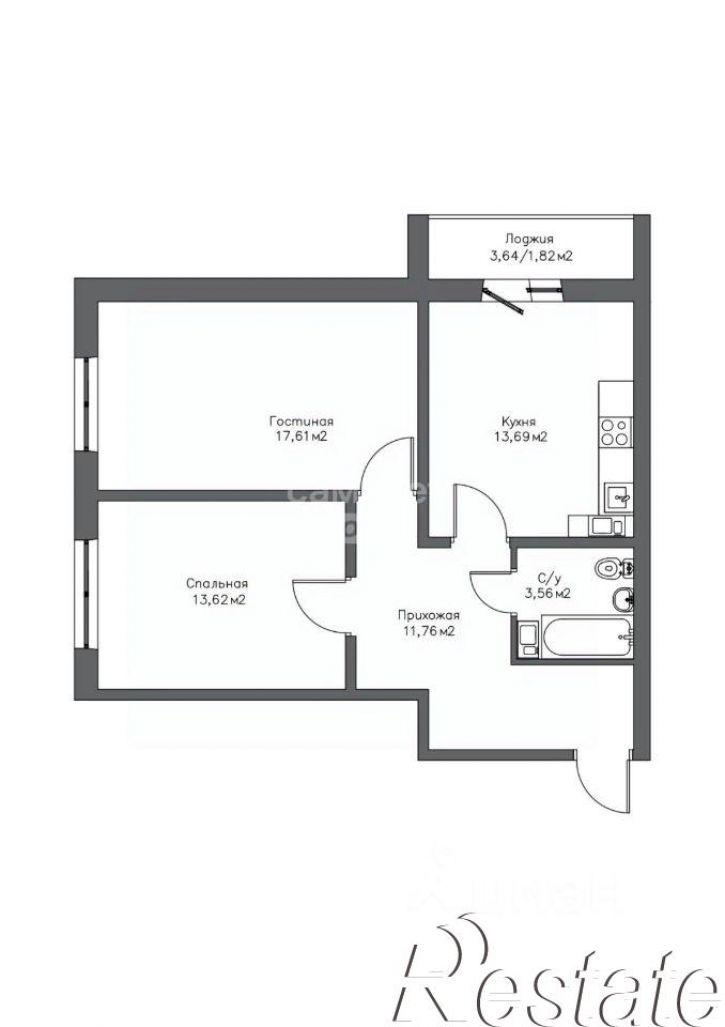 2-комн квартира проспект Победы, 153,  д. 153