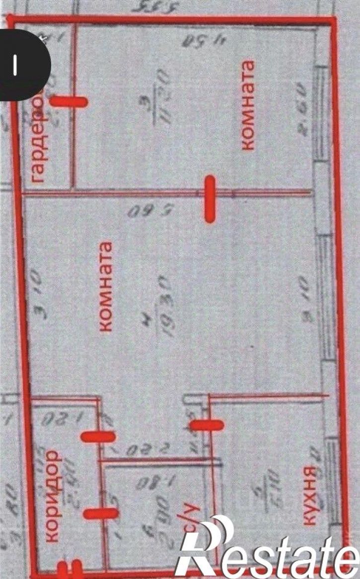 2-комн квартира Краснознамённая улица, 49,  д. 49