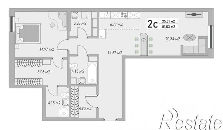 2-комн квартира улица Черепановых, 6,  д. 6
