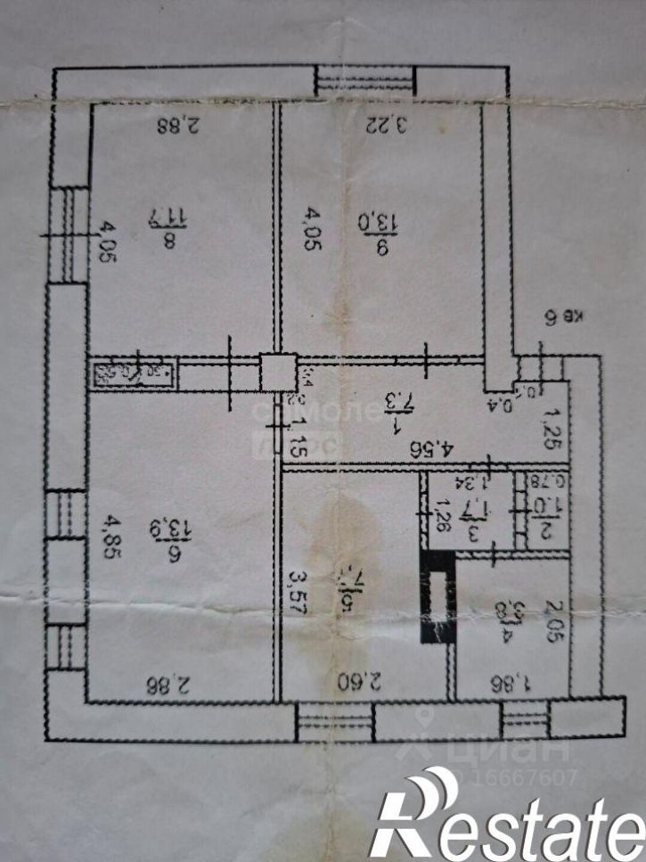 3-комн квартира улица Ворошилова, 1,  д. 1