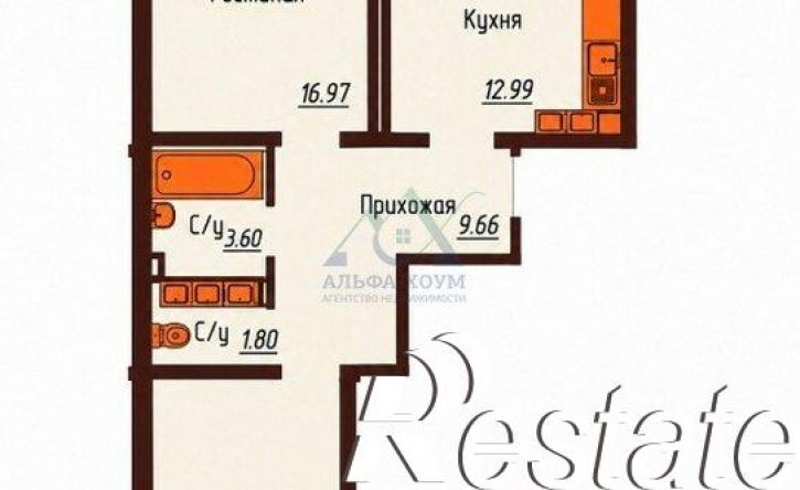 2-комн квартира Просторная улица, 17,  д. 17