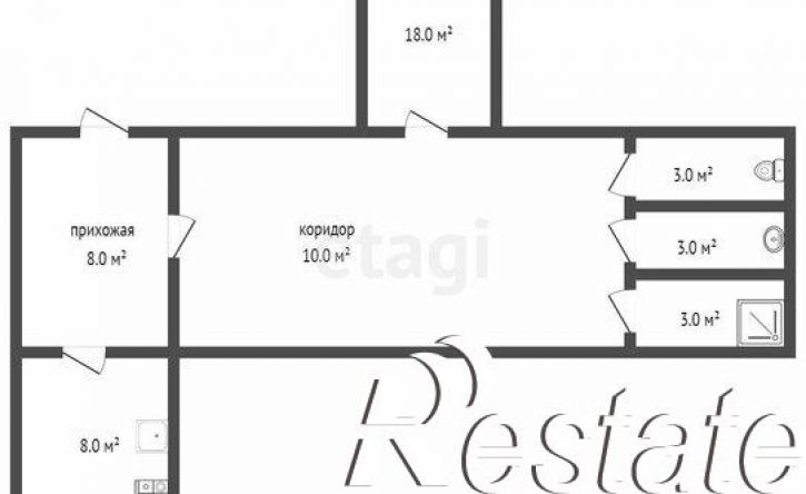 2-комн квартира проспект Дзержинского, 14/1 к1,  д. 14/1 к1