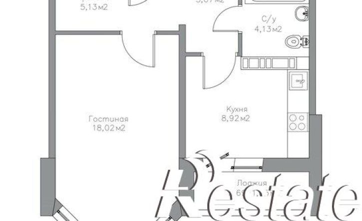 1-комн квартира улица Рокоссовского, 25/1  к4,  д. 25/1  к4