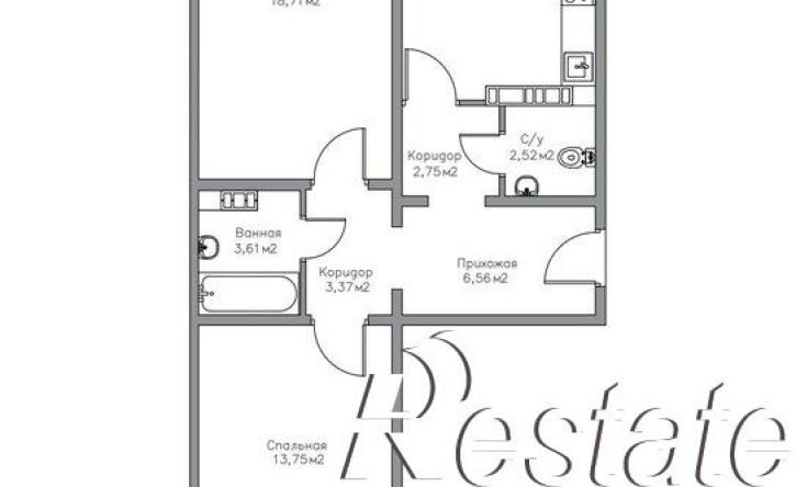 2-комн квартира улица Фронтовиков, 10/4 к3,  д. 10/4 к3