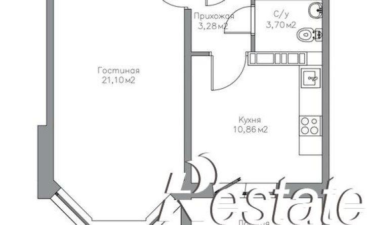 1-комн квартира улица Фронтовиков, 10/4 к3,  д. 10/4 к3