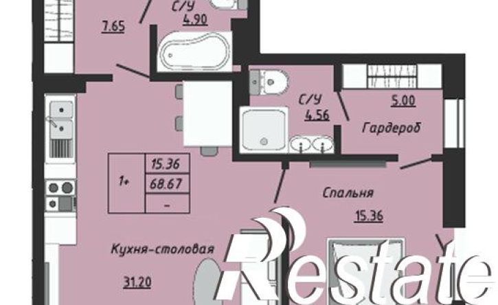 1-комн квартира Алексеевский переулок, 1,  д. 1