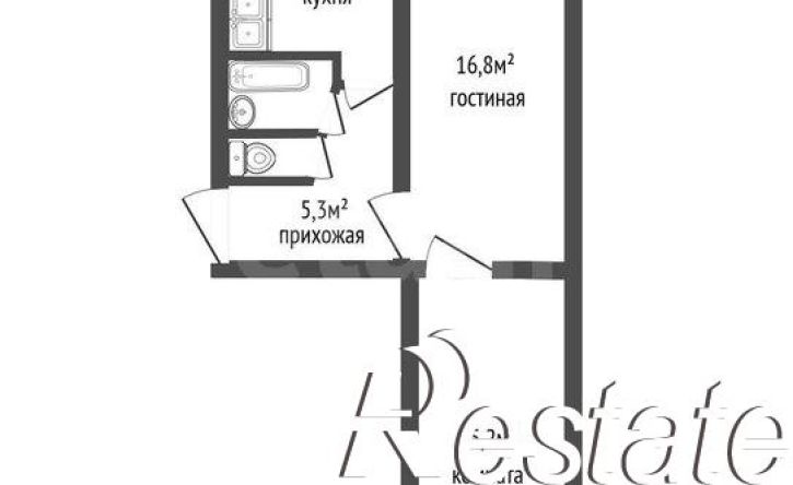 2-комн квартира Волгоградская улица, 24,  д. 24
