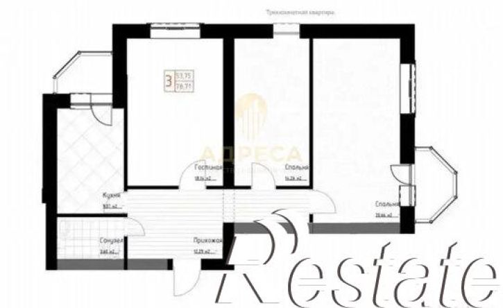 3-комн квартира Кольцевая улица, 33,  д. 33